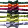 Classic Kid Bowtie Boys Grils Baby Children Bow Tie Fashion 35 Solid Color Mint Green Red Black White