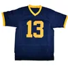 Custom Joe Montana 13# All American High School Football Jersey Edbroidery ed Blue أي رقم رقم رقم S-4XL Jerseys جودة أعلى