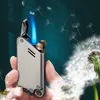 Ny Torch Flint Lighter Uppblåsbara Jet Flame Vindskyddad Gas Butan Cigar Cigarett Lättare Sliphjul Tändare Ljusare Present