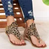2021 Women Designer Sandals Flat Slippers Classic Leopard Style Flip Flops Summer Beach Animal Colors Girl Slides Casual Shoes Size 35-43 W28