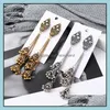 Charm Jewelry Style Aessories Female Retro Personality Lantern Chain Tassel Long Elegant Metal Ball Earrings Drop Delivery 2021 Jeswt