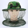 Chapéus ao ar livre Pesca Campo de camping Jungle Protect Cap capa máscara máscara de mosquito camufla