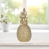 Nordic Style Resin Gold Pineapple Hem Inredning Vardagsrum Vin Skåp Fönster Visa hantverk Lyxigt bord Hem Dekoration Props 210607