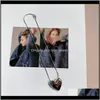 Anh￤nger Juwelyfashion Metall Big Love Herz Anh￤nger Halskette Design Trendy cooles Schl￼sselbein f￼r weibliche Party Geschenkketten Drop Lieferung 202