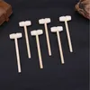 2021 Ny Mini Trä Hammer Balls Toy Pounder Replacement Wood Mallets Smycken Hantverk