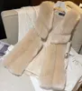Faux Fox Fur Châle Hiver Nouveau Mi-Long Vest de Femme Vest Poilu Gilet Hairy Manteau Femmes Vest Giled Cardigan