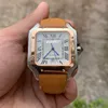 Joan007 Casual Square Watch 40 mm Bransoletka ze stali nierdzewnej mody męską męskie prezent na rękę mechaniczną