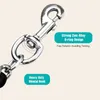 Benepaw Heavy Duty Metal Chain Chain Tog Leash Мягкий антикуса Нейлон плетеная ручка Pet Lead Training веревки для средних больших собак 210729