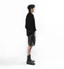 Brand men's summer new fashion hip hop casual pants men's slim elastic waist bright face leather large shorts H1210