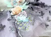 Free Handmade Dog Clothes 3D Flowers Layers Pet Tutu Wedding Dress Evening Gown Poodle Maltese Drop Shipping