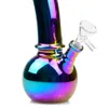 8 Inch Electroplate Glass Bong Dab Rig Hookah Tobacco Water Pipe Oil Rigs Showerhead Perc Percolator Smoking Pipes Beaker Bongs 14mm Bowl Downstem