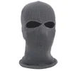 Radfahren Caps Masken Winter Strickmütze Warme Weiche 2 Löcher Full Face Ski Hut Balaclava Hood Army Tactical287c