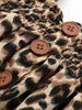 Bandeau de combinaison camisole à imprimé léopard pour bébé SHE