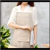 Aprons Textiles & Gardenwaterproof Flower Shop Coffee Business Home Cleaning Apron For And Women Barber Men Kitchen Garden Drop Delivery 2021