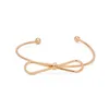 Cuff 2021 Wedding Accessories 3 Pcs/set Retro Bracelets Gold Silver Hollow Bowknot Letters Arrow Adjustable Bracelet Women's Party