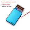 Men & Women Card Holders Wallets Fashion Automatic Aluminium Bank Holders for 6 Business ID Card Case