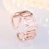 Chain Rings Band Finger Women Hollow Open Adjustable Rose Gold Knuckle Rings Street Style Personalized Fashion Jewelry Will and Sandy