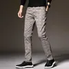 Heren plaid broek jurk klassieke formele slim fit casual herfst katoen stretch zwart werk kantoor jeugdmode broek mannelijke 210714