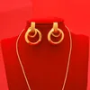 Earrings & Necklace 24k Gold Plated Luxury Dubai Jewelry Sets African Wedding Gifts Bridal Jewellery Set For Women