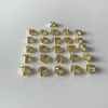 Initial Letter Open Ring Gold Silber Damen Buchstaben Fingerringe für Geschenk Party Modeschmuck Accessoires Hohe Qualität