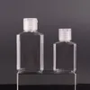 Bouteille en plastique PET vide de 30 ml à 60 ml avec des récipients réutilisables à capuchon rabattable pour voyage, camping, voyage d'affaires en plein air