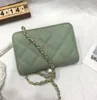 Classique luxe femmes et filles sac à bandoulière bandoulière shopping rose blanc noir vert chaîne tofu mode vente chaude