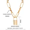 Gargantilla de cadenas de oro Vintage para el cuello, collar para mujer, collar multicapa de estética Punk a la moda, joyería femenina 2021 Trendd G1206