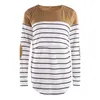 Women's T Shirts Women's T-Shirt Women Maternity Nursing Tops Long Sleeve Striped Breastfeeding Loose Pregnant