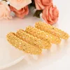 4 SZTUK Real 24 K Drobne Solid Thai Baht G / F Yellow Gold Cuff Bangle Bride Etiopian Bransoletka Biżuteria Urok Party Prezenty