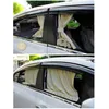 2pcs Universal Side Window Sunshade s Car-Styling Auto Windows Gardin Sun Visor Blinds Skal