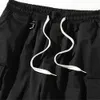 FOJAGANTO Summer Cargo Shorts Men Trend Brand Men's High Street Drawstring Knee Length Pants Print Casual Male 210716