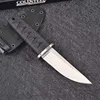 Top Quality Survival Straight Knife 8Cr13Mov Satin Drop Point Blade Nylon Plus Glass Fiber Handle Fixed Blades Knives With Kydex