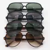 Top qualité lentille en verre lunettes de soleil charnière en métal mode luxueux designer cadre rond hommes femmes lunettes de soleil vintage avec boîte et ca7755124