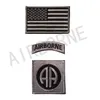 D82 Soldato Airborne Airborne Tessuto ricamato Gancio e Loop Fissaggio di fissaggio Patch Camouflage Armand Adesivo USA Bandiera Bandiera Esercito Tattico Abbigliamento Militare Badge Zaino Badge