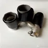 Un par IN 63MM OUT 89MM H Style AK Tubo de escape de carbono mate Akrapovic Car Pipes Tail Tip