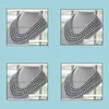Beaded Necklaces & Pendants Jewelry 8-9Mm Natural Tahitian Sier Gray Pearl Necklace 60Inch 925 Aessories Drop Delivery 2021 Uydqo
