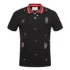 2021 LuxuryS Designer Herren Poloshirts Biene Schlange Blumenstickerei Herren Polos Shirt Kurzarm Sportkleidung Down Collar Design Tops 3XL