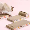 Graffi per gatti di alta qualità Cartone ondulato Rettifica Piastra per artigli Pet Cura interattiva Rettifica Letto per animali Catnip