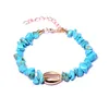 Moda Boho Shell Charme Bracelet para Mulheres Conch Mar Natural Stone Seashell Pulseiras Femininas Jóias Acessórios Presentes