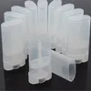1pcs / Lot Packing Bottle Ny 15ml Plast Tom DIY Ovala Lip Balm Tubes Portable Deodorant Container Clear White Lipstick Fashion Lip Tube