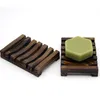 Natural Wooden Soap Dish Anti-slip Bathing Soap Tray Holder Storage Soap Rack Plate Box Container Bath Shower Plate Bathroom