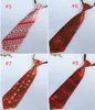 Étudiants adultes cravate de noël 8 couleurs 27*7cm dessin animé pour cadeau de fête d'affaires cravates de noël
