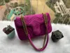 Kobiety Marmont Velvet Torby na ramię Wysokiej jakości Moda Skórzana Crossbody Torebki Flap Marmonts Portfel Torebka Klasyczny M41325