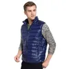 ZOGAA MEN Kurtka Bez Rękawów Zima Ultralekka Biała Kaczka Downa Kamizelka Męska Szczupła Kamizelka Męskie Ubrania Wiatroszczelna Ciepła Waistcoat 211206