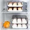 Egg Holder for Refrigerator Can Storage 21 Eggs Plastic Container Tray Fridge Organizer Tools For Household Hotel RRA10885