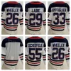 الهوكي العكسي Retro 55 Mark Scheifele Jersey 26 Blake Wheeler 37 Connor Hellebuyck 81 Kyle Connor Pierre-Luc Dubois Dustin Byfuglien Heritage Classic Blue Navy Men