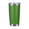 Ny 20oz Drinking Cup Tumbler Muggar med lock Rostfritt Stål Vinglas Vakuum Isolerad koppar Travel 18Color Sea Ship EWE7377