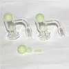 Smoking Terp Slurper Quartz Banger avec Lumineux Verre Brillant Marbre Perle de 2mm Sluve Slurpers Up Huile Vente à vide pour DAB Bongs Resigues