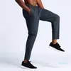 Designer-Men long pants slim sweatpants elastic comfy sports trousers fitness running Quick dry autumn winter outdoor Unique cuff zipper