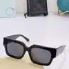 OFF Sunglasses OW40014 fashion classic thick plate off black white square frame men glasses designer sunglassess with original box